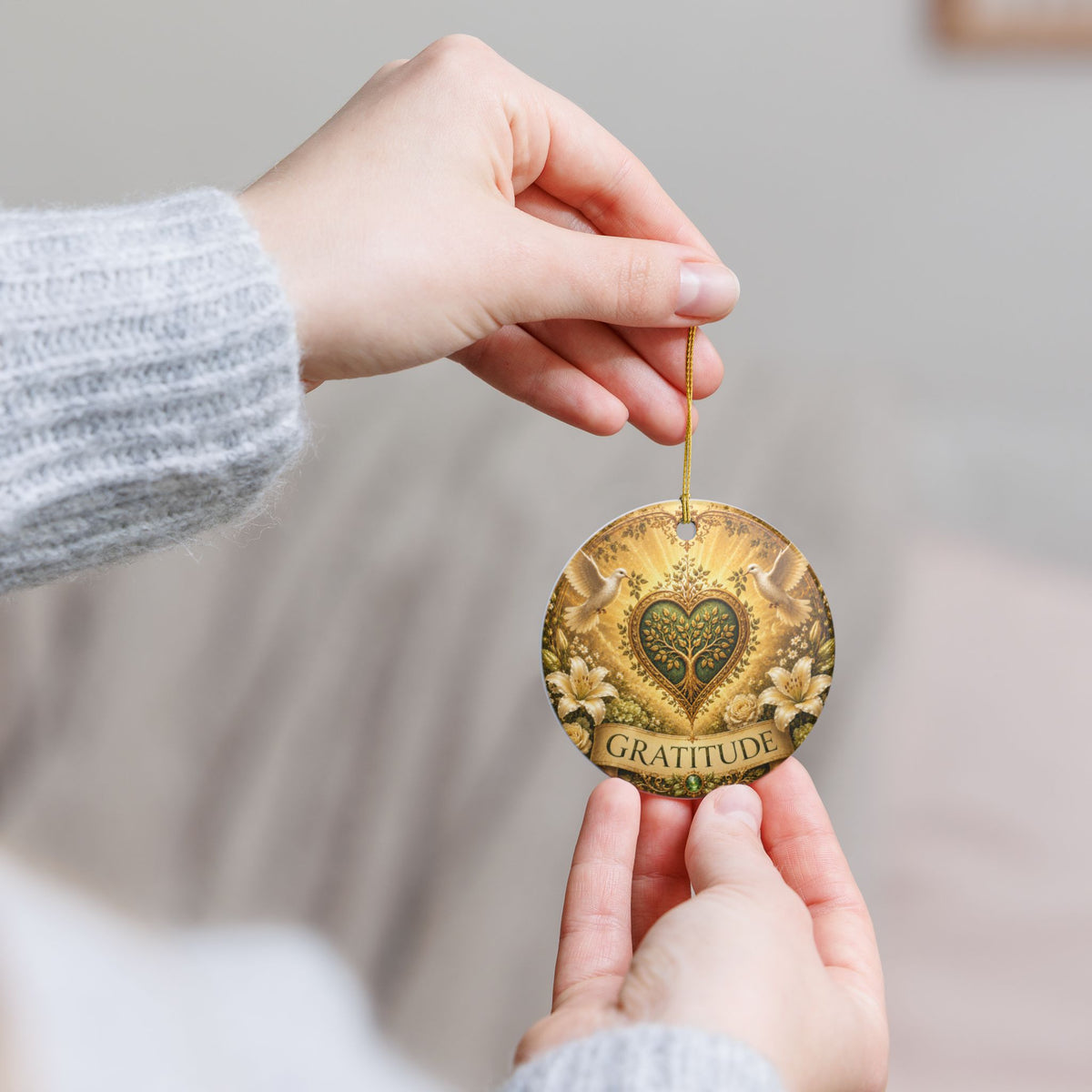 Ceramic Ornament - 'Gratitude'