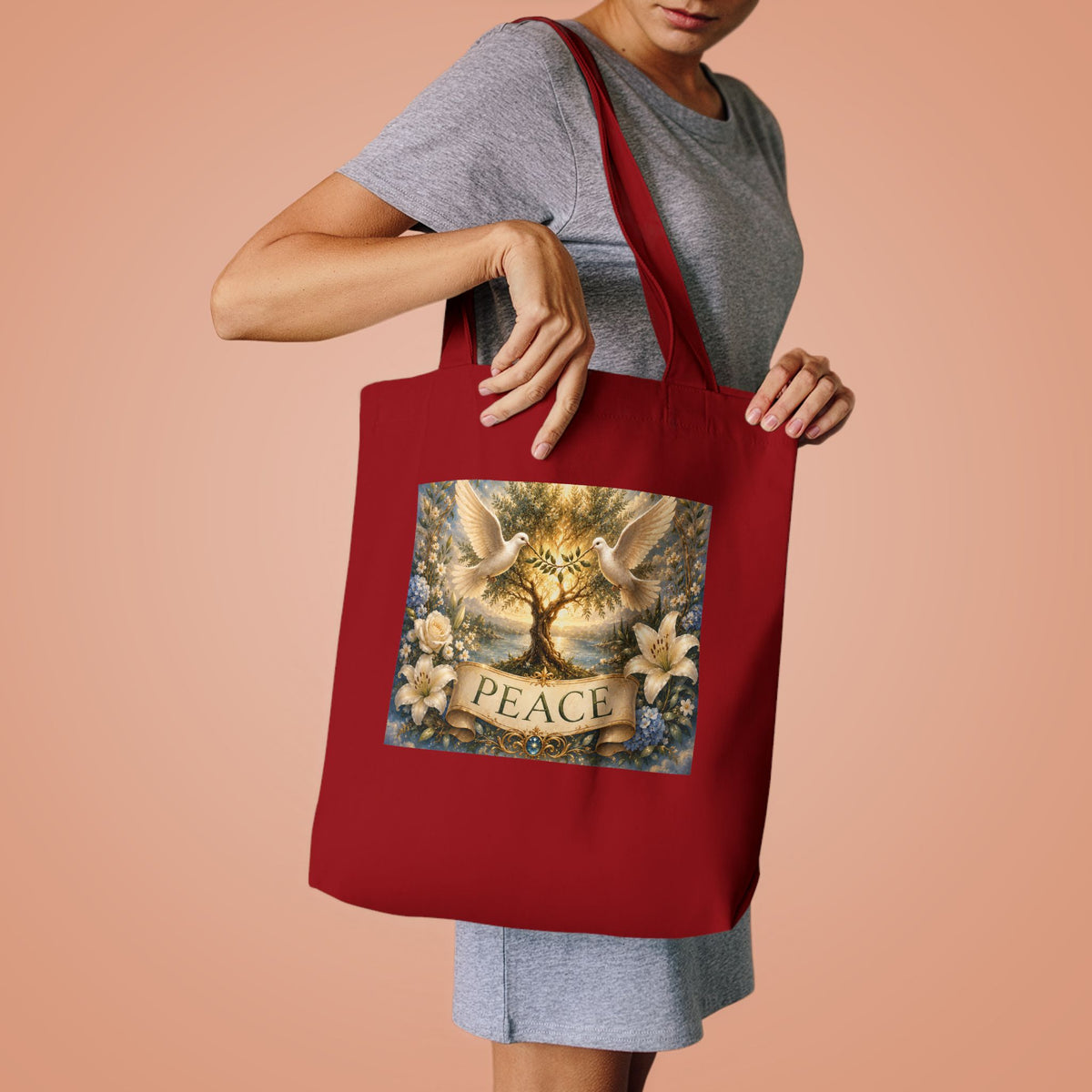 Cotton Tote Bag - 'Peace'