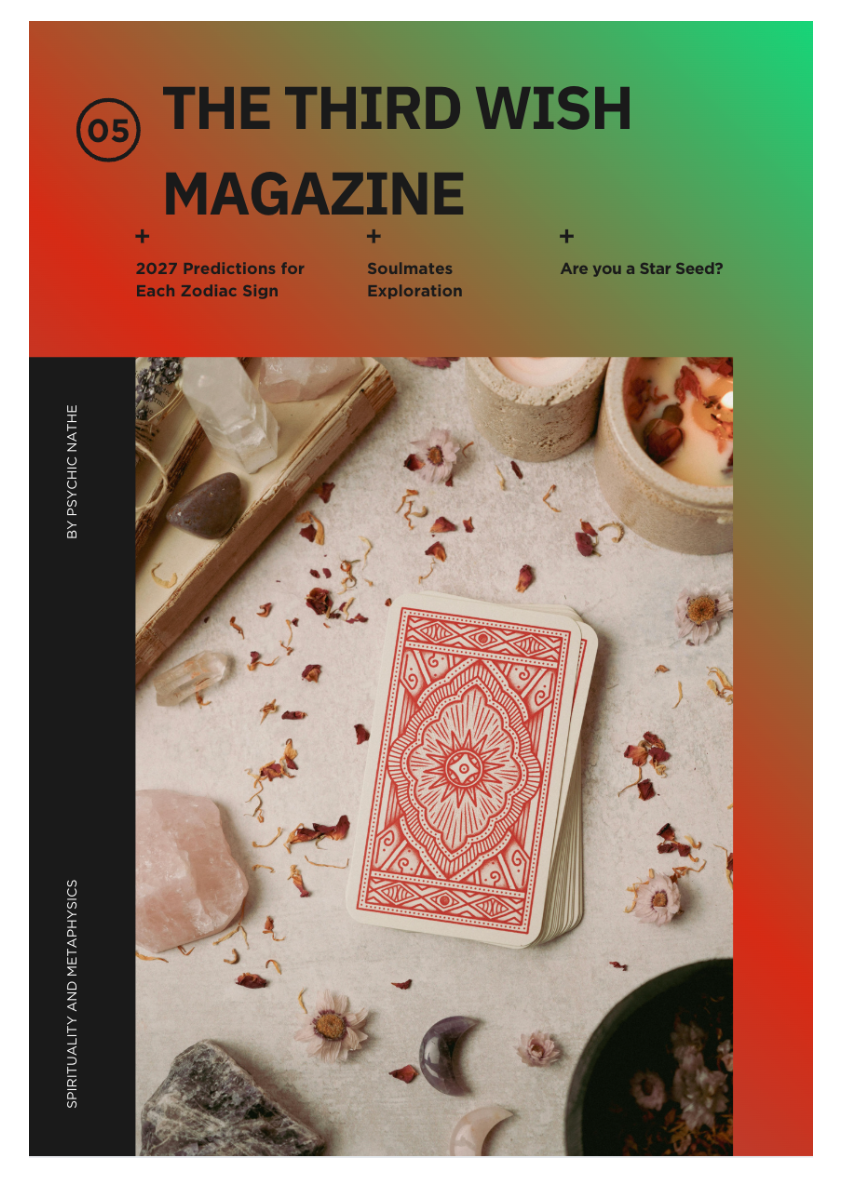 Magazine "third wish magazine" Episode 5 (paper magazine)