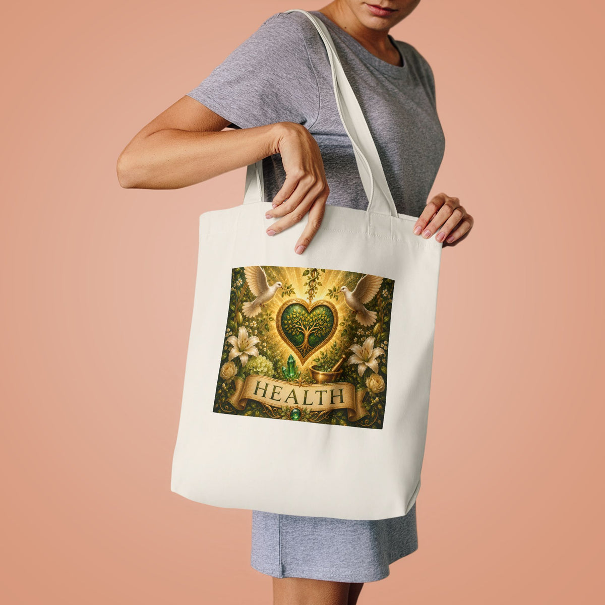 Cotton Tote Bag - 'Health'