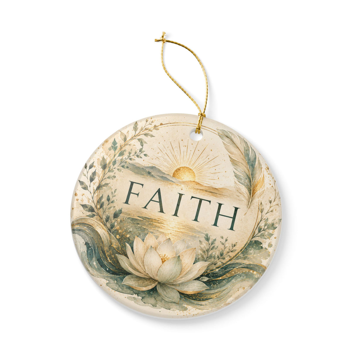 Ceramic  Ornament - 'Faith'