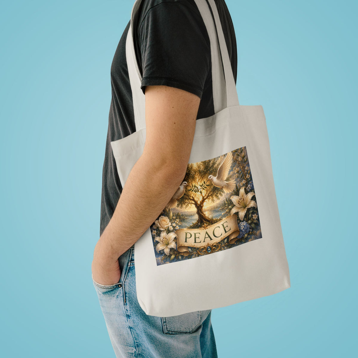Cotton Tote Bag - 'Peace'