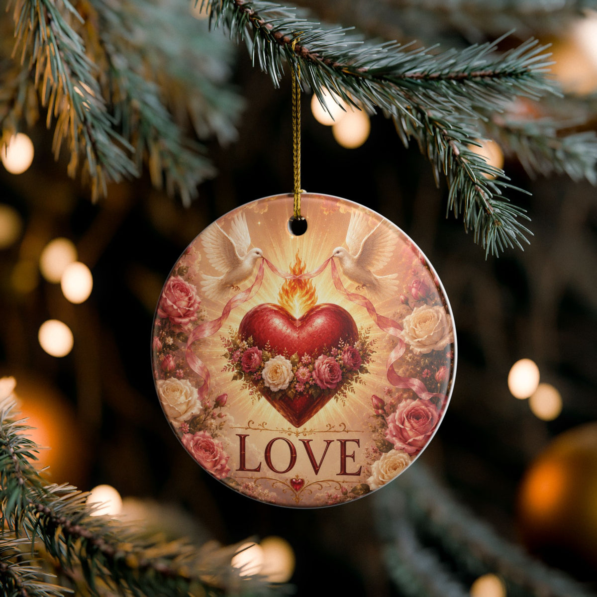 Ceramic Ornament -'Love'