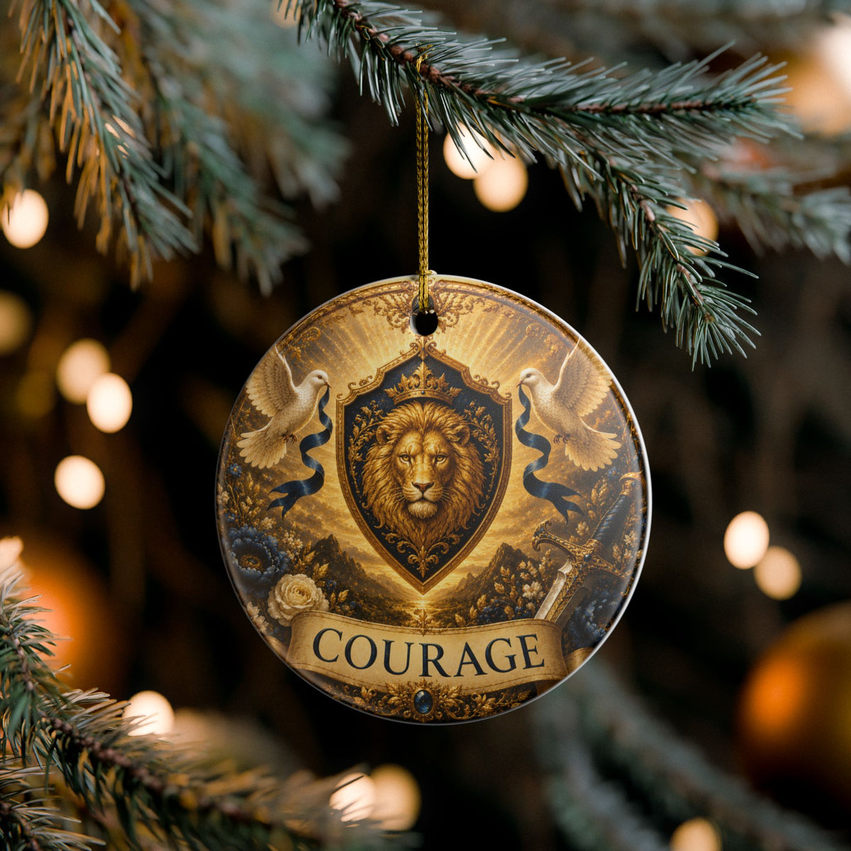 Ceramic Ornament - 'Courage'