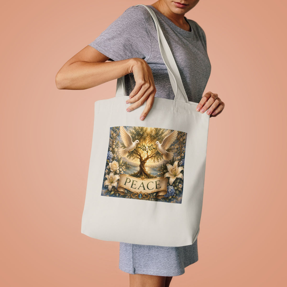 Cotton Tote Bag - 'Peace'