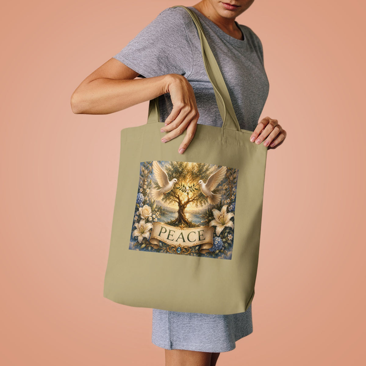 Cotton Tote Bag - 'Peace'