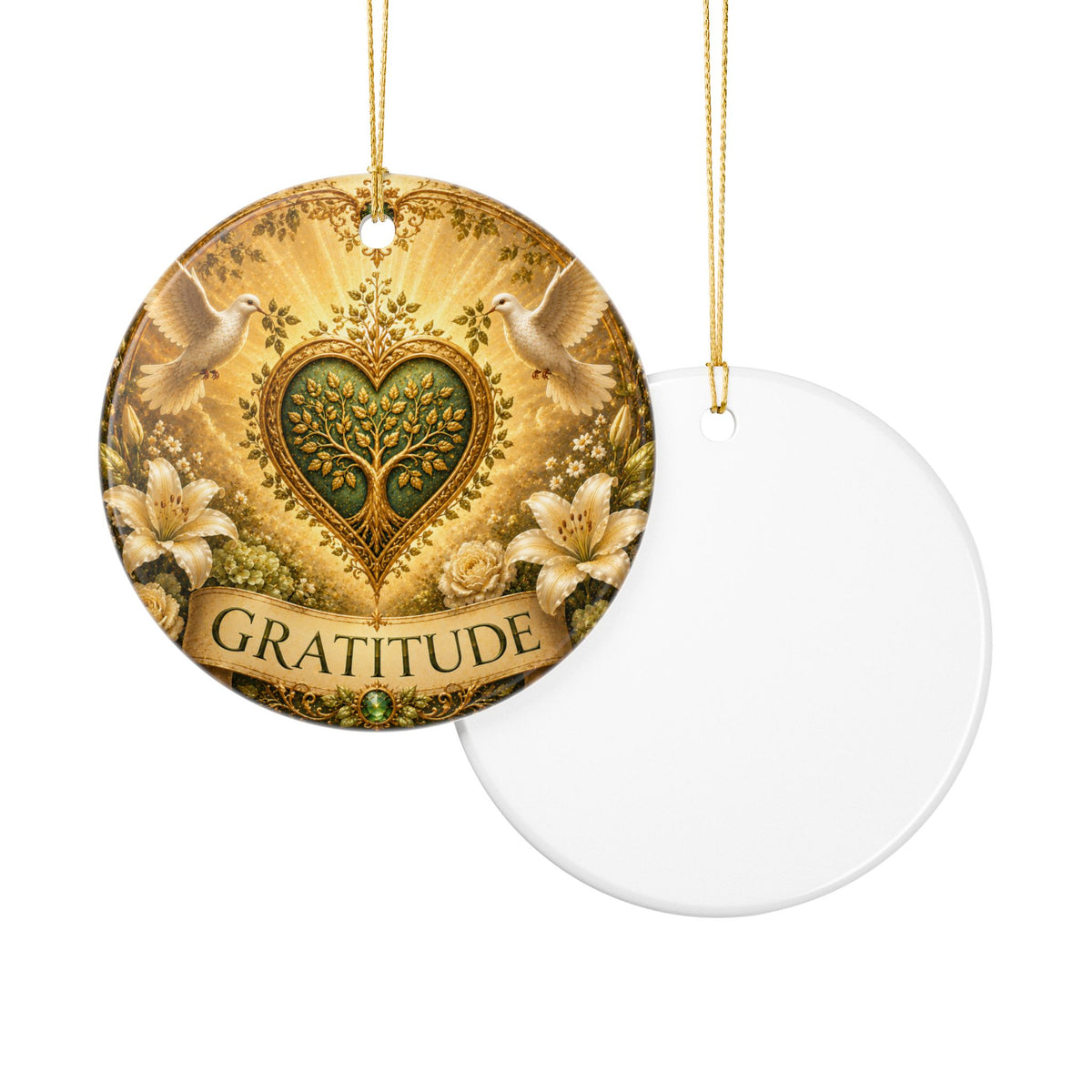 Ceramic Ornament - 'Gratitude'