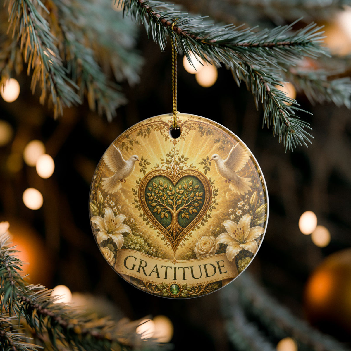 Ceramic Ornament - 'Gratitude'