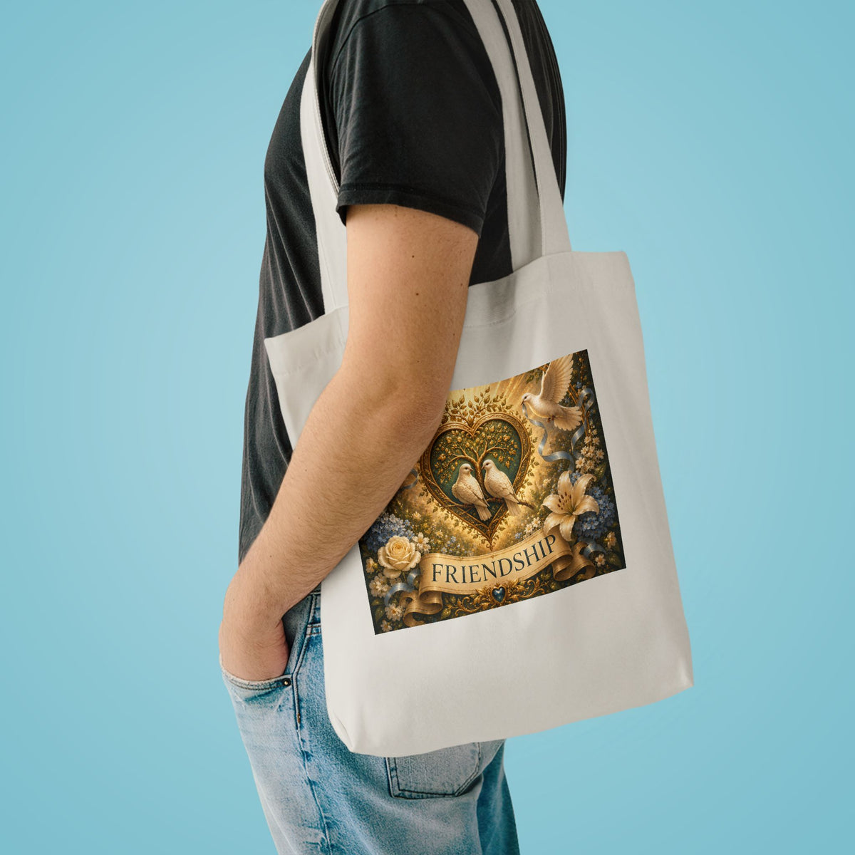 Cotton Tote Bag - 'Friendship'