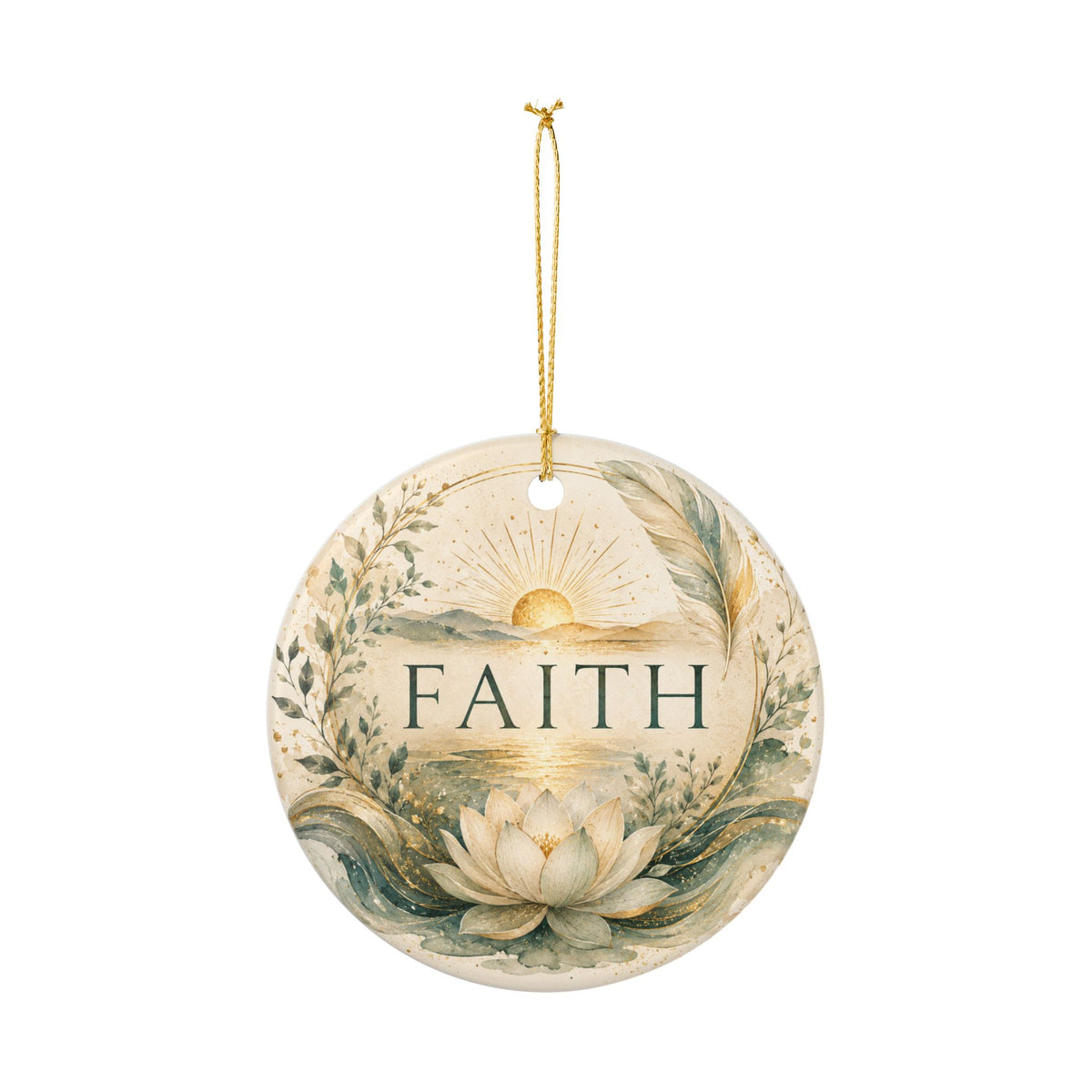 Ceramic  Ornament - 'Faith'