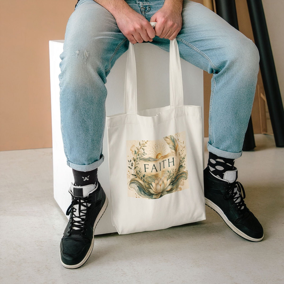 Cotton Tote Bag - 'Faith'