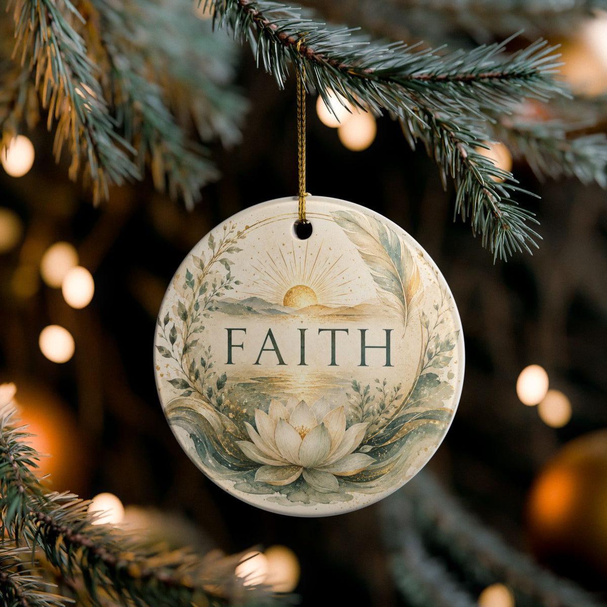 Ceramic  Ornament - 'Faith'