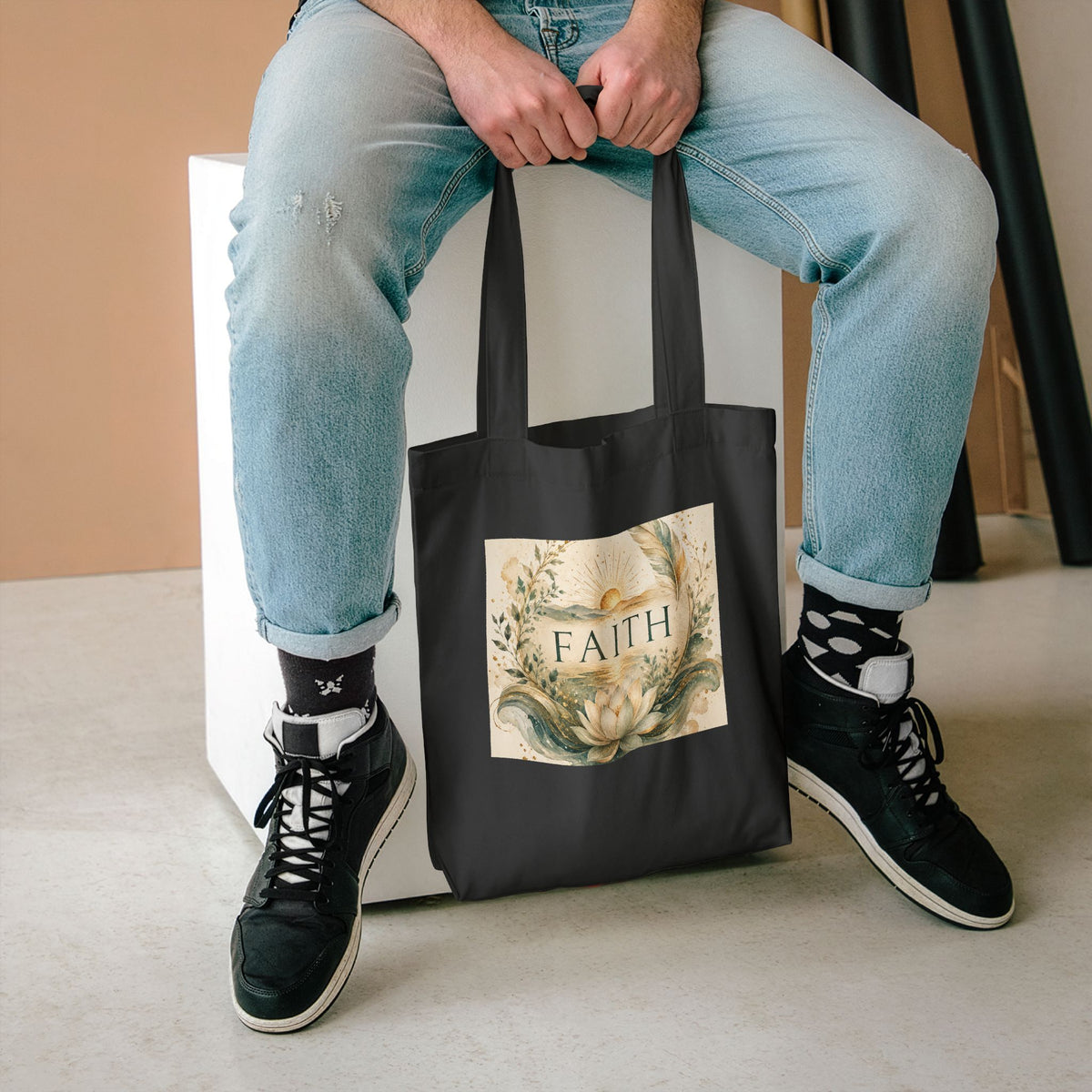Cotton Tote Bag - 'Faith'