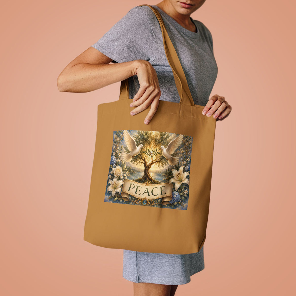 Cotton Tote Bag - 'Peace'