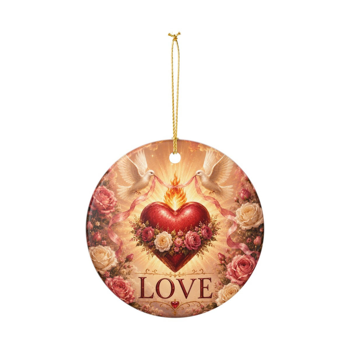 Ceramic Ornament -'Love'
