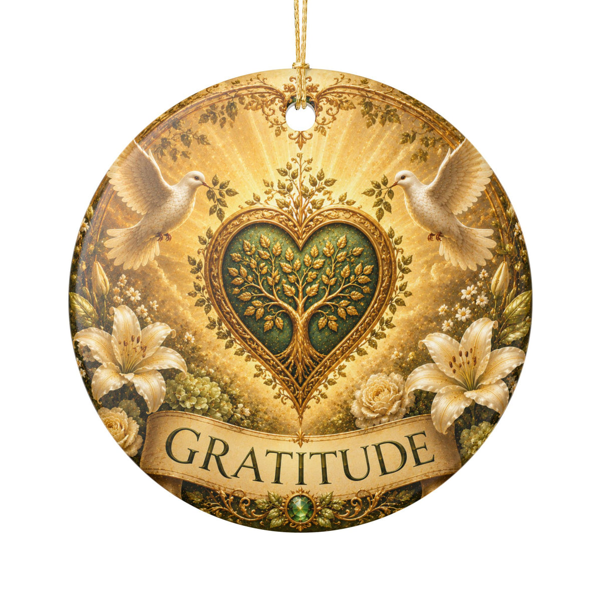 Ceramic Ornament - 'Gratitude'
