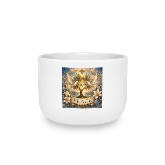 White Ceramic Latte Mug, 25oz