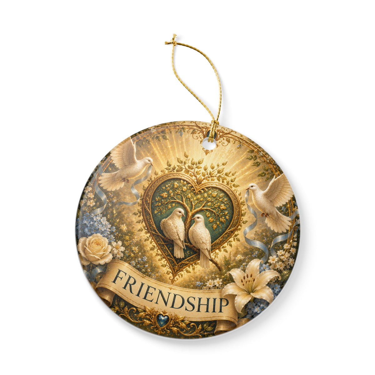 Ceramic Ornament - 'Friendship'