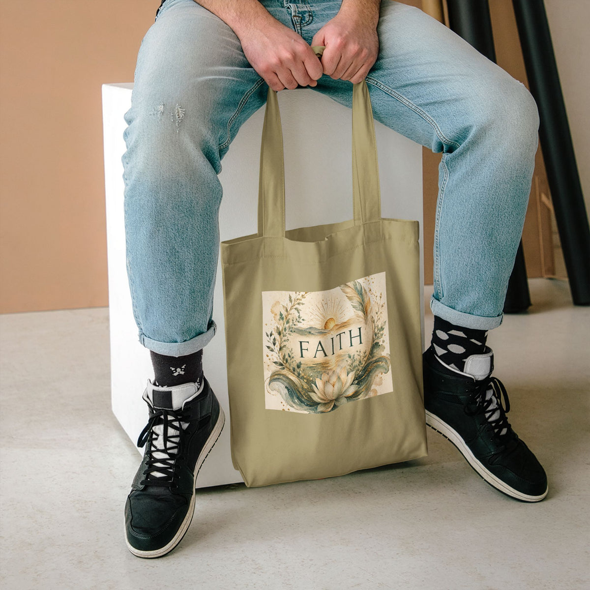 Cotton Tote Bag - 'Faith'
