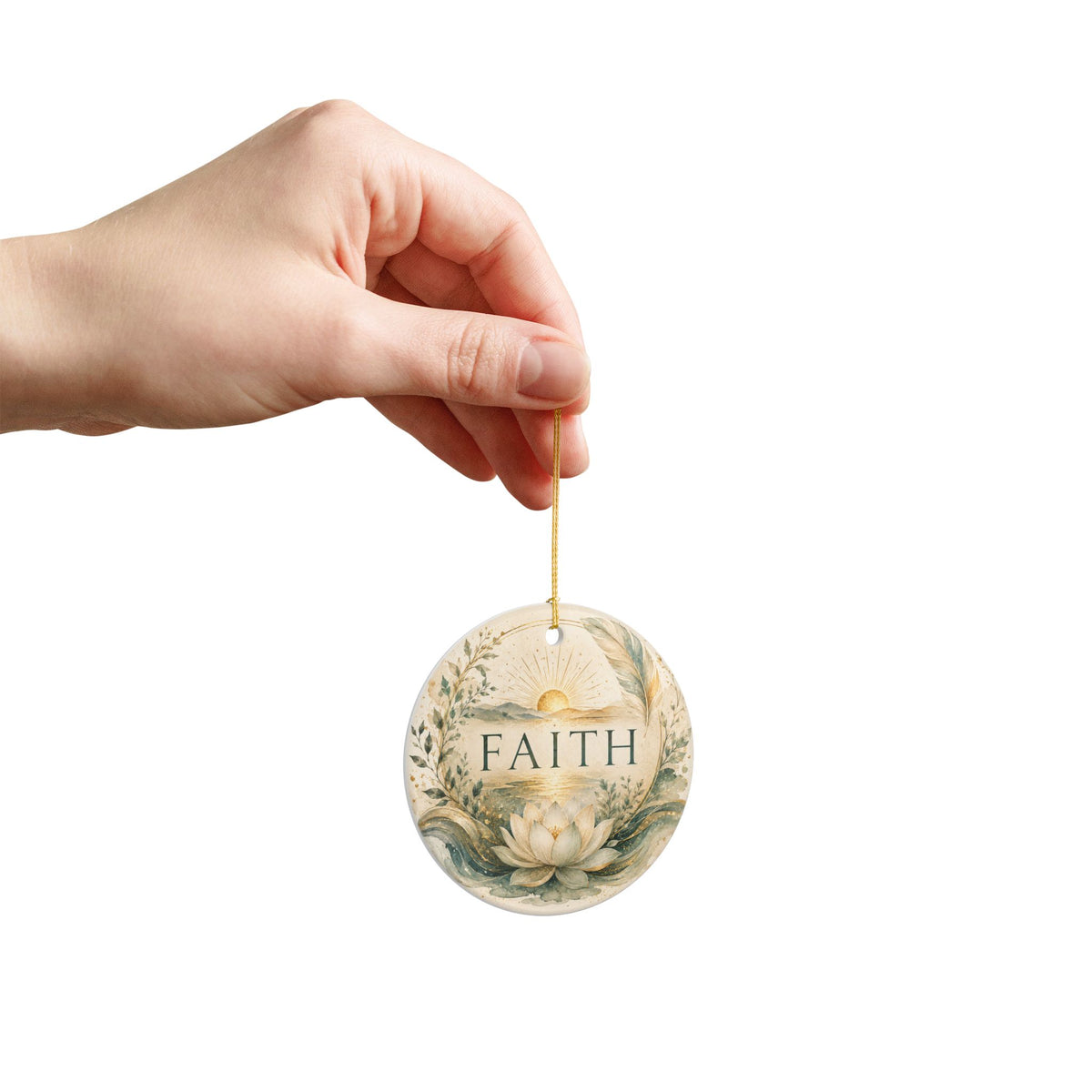Ceramic  Ornament - 'Faith'