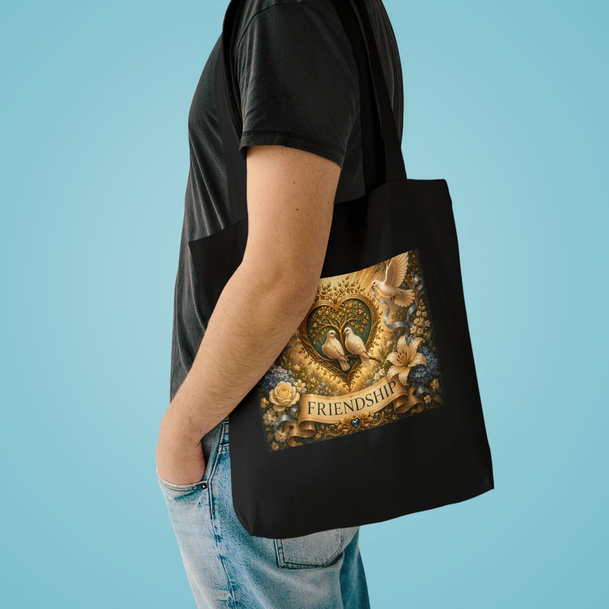 Cotton Tote Bag - 'Friendship'