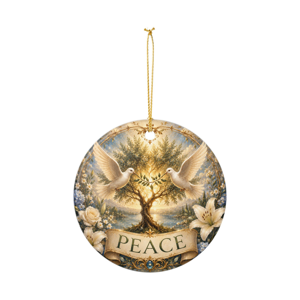 Ceramic Ornament - 'Peace'