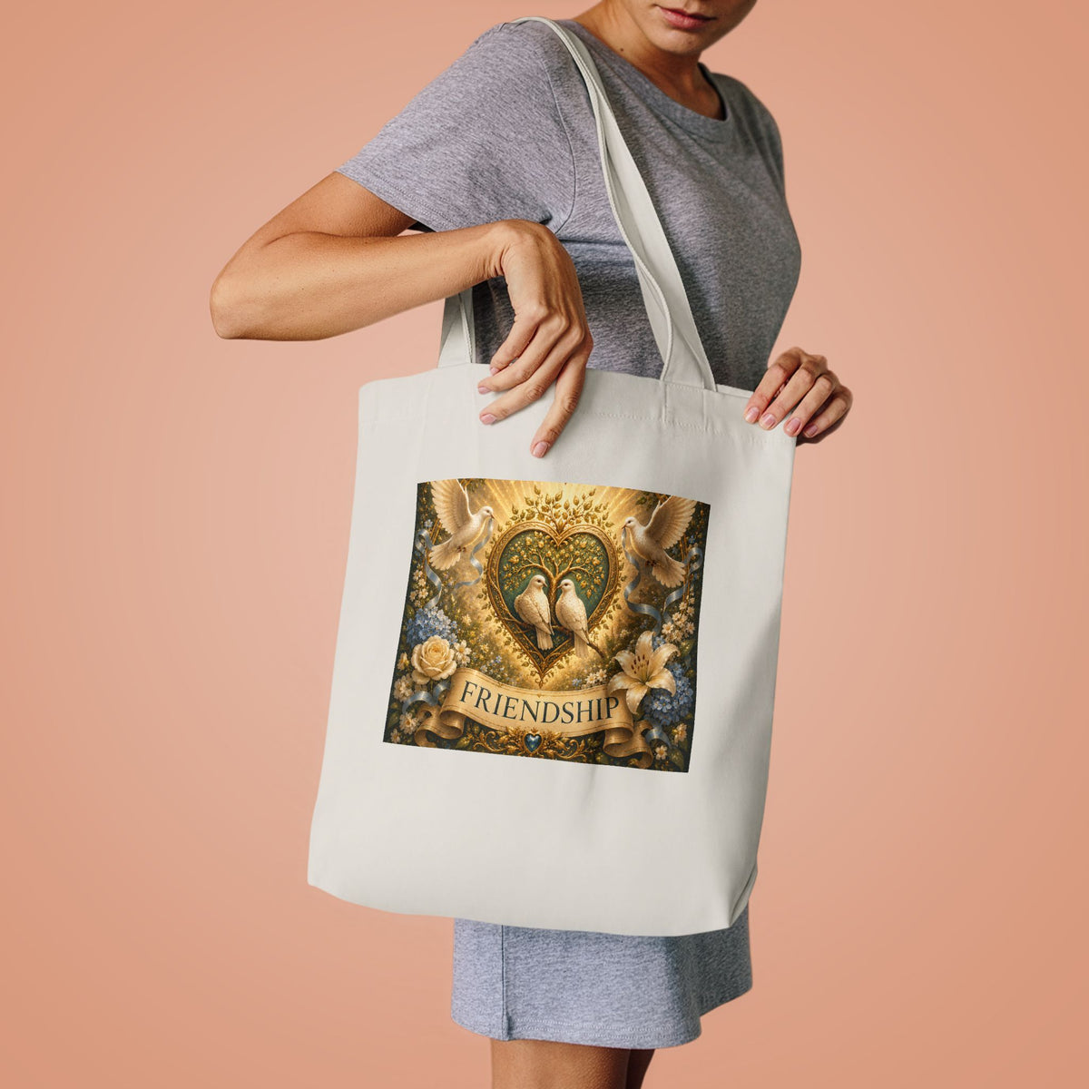 Cotton Tote Bag - 'Friendship'