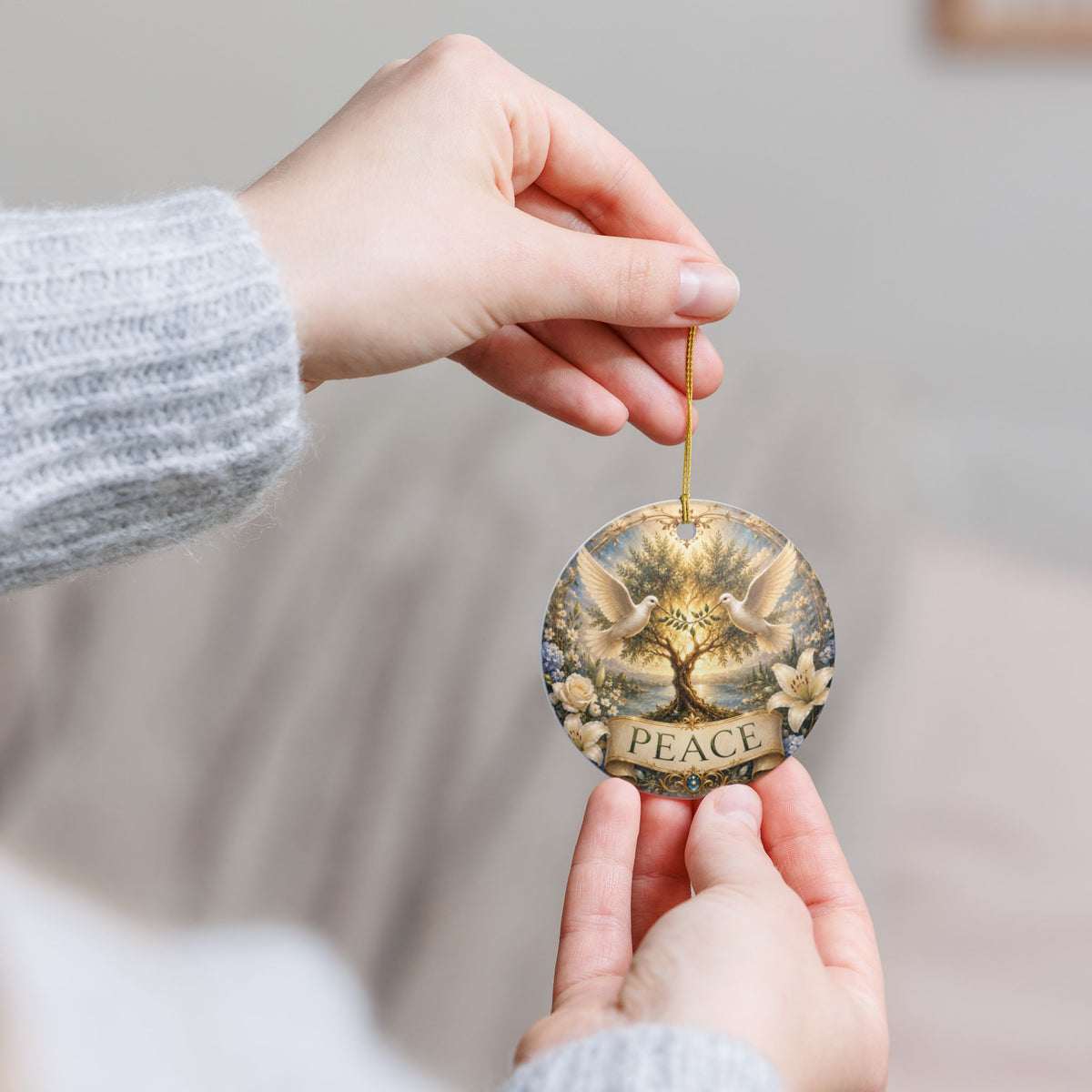 Ceramic Ornament - 'Peace'