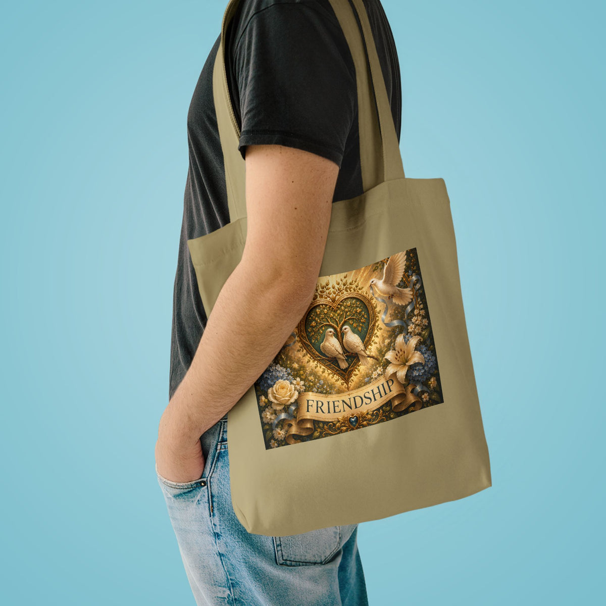 Cotton Tote Bag - 'Friendship'