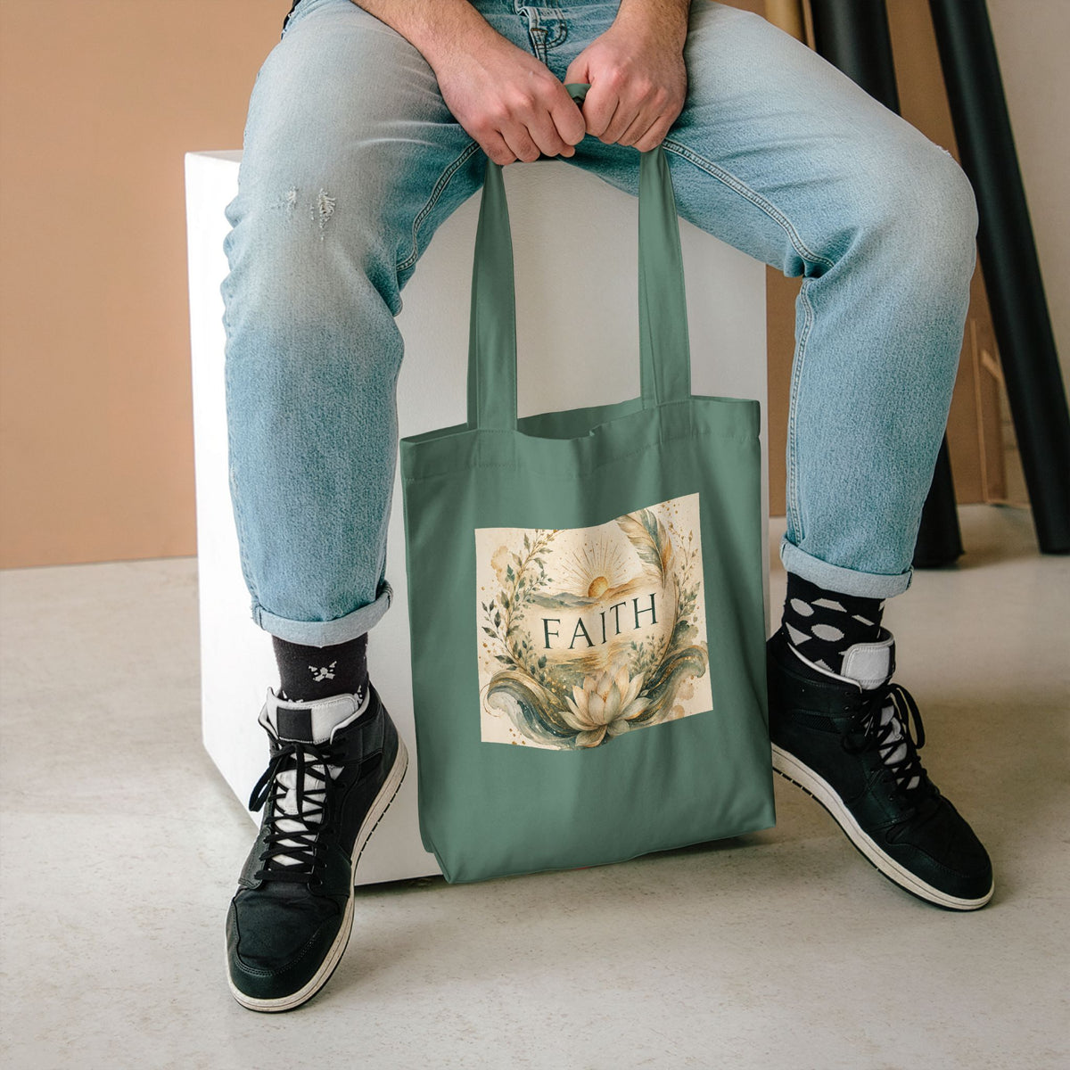 Cotton Tote Bag - 'Faith'