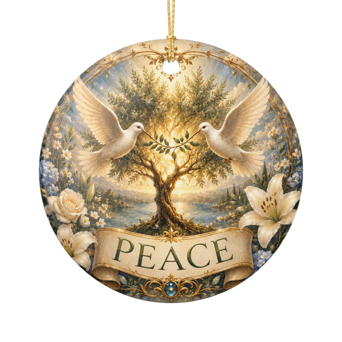 Ceramic Ornament - 'Peace'