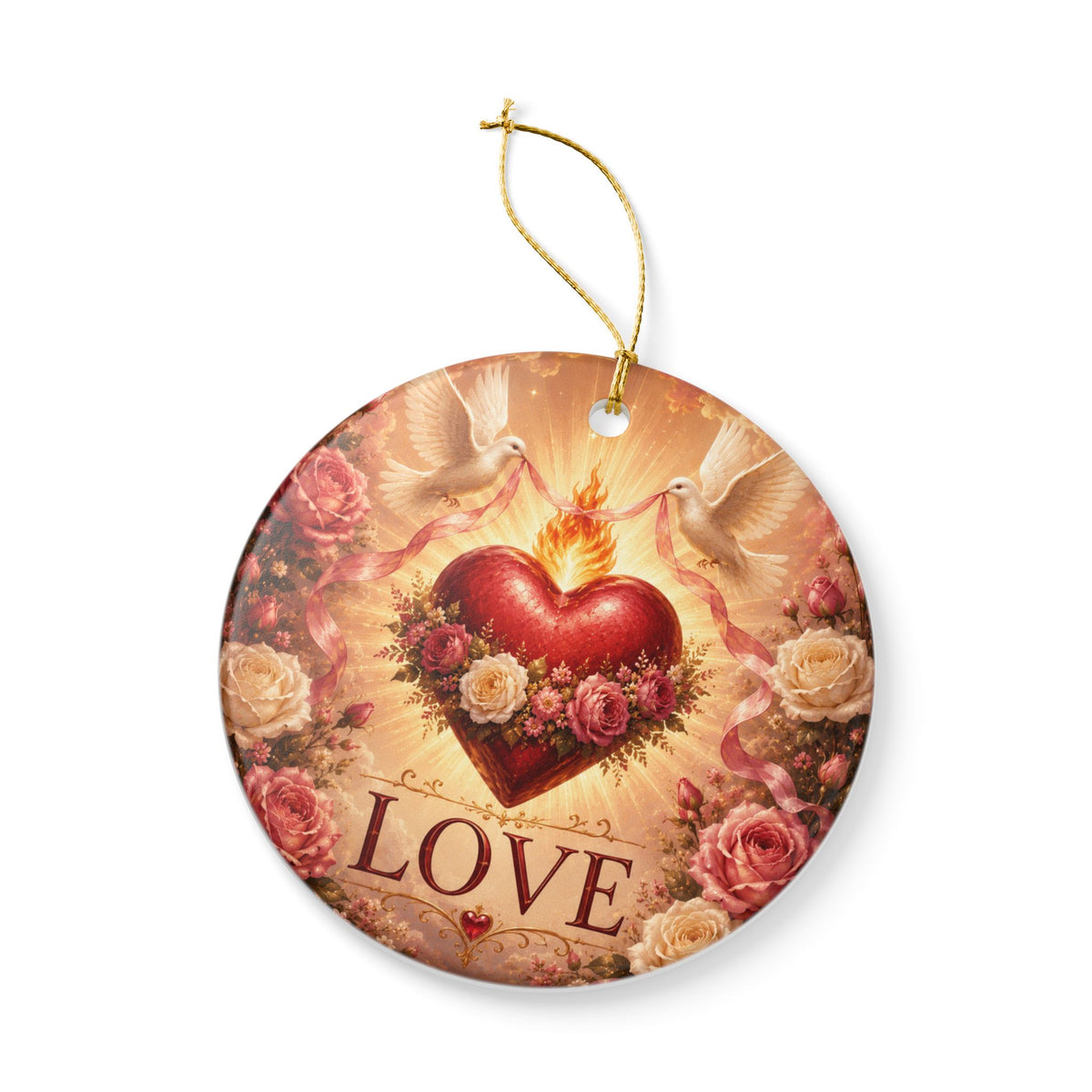 Ceramic Ornament -'Love'