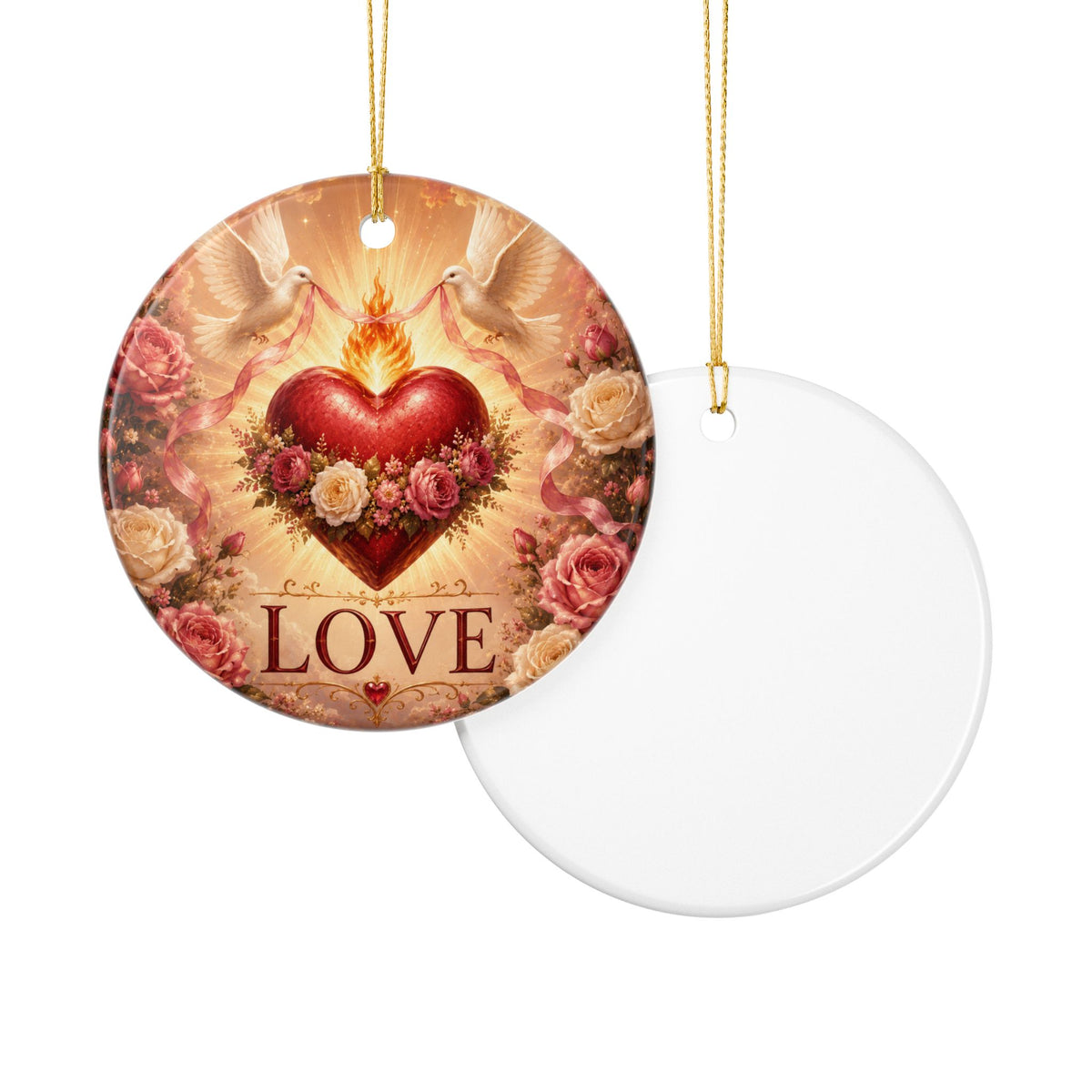 Ceramic Ornament -'Love'