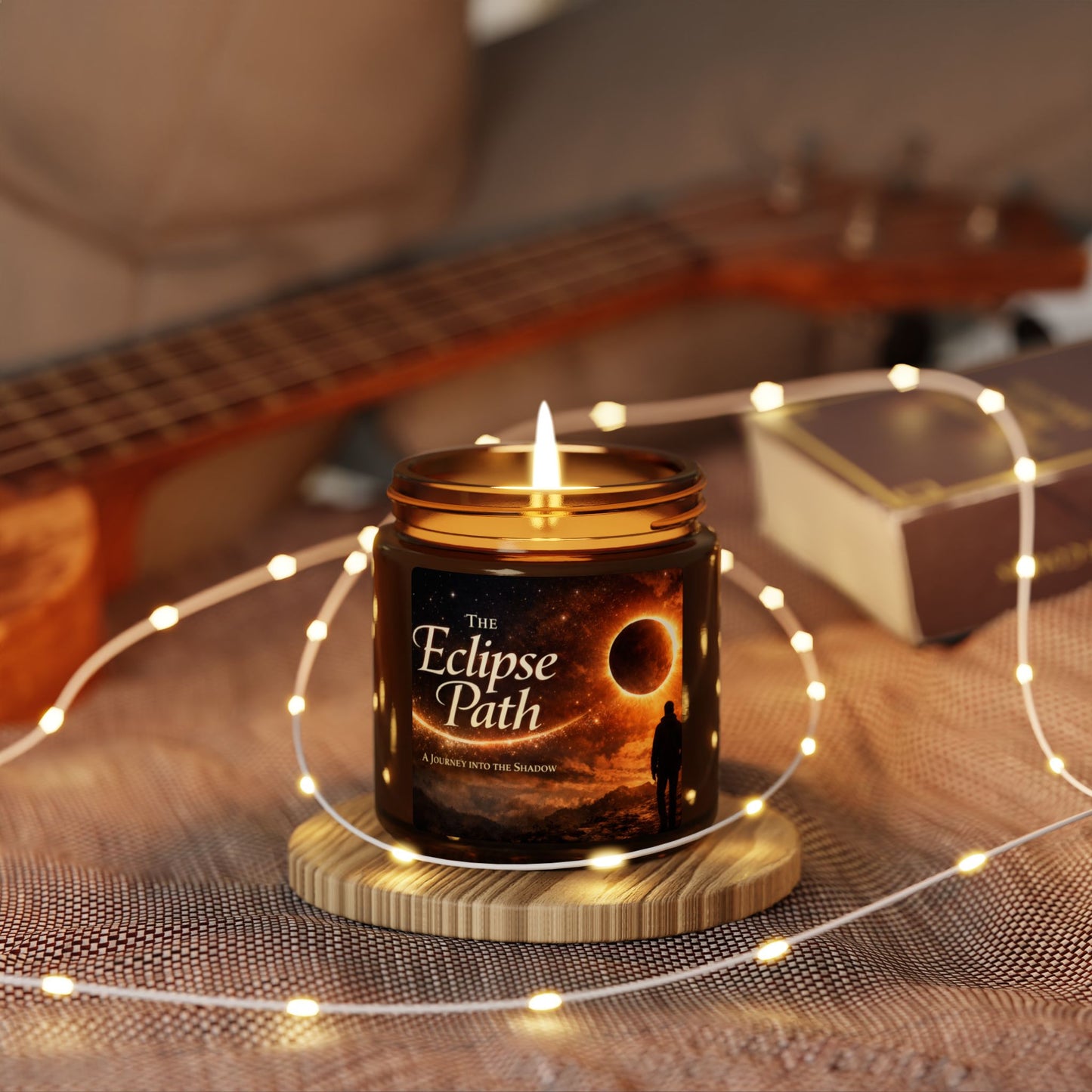 Scented Soy Candle (Multi-Size, Amber Jar)