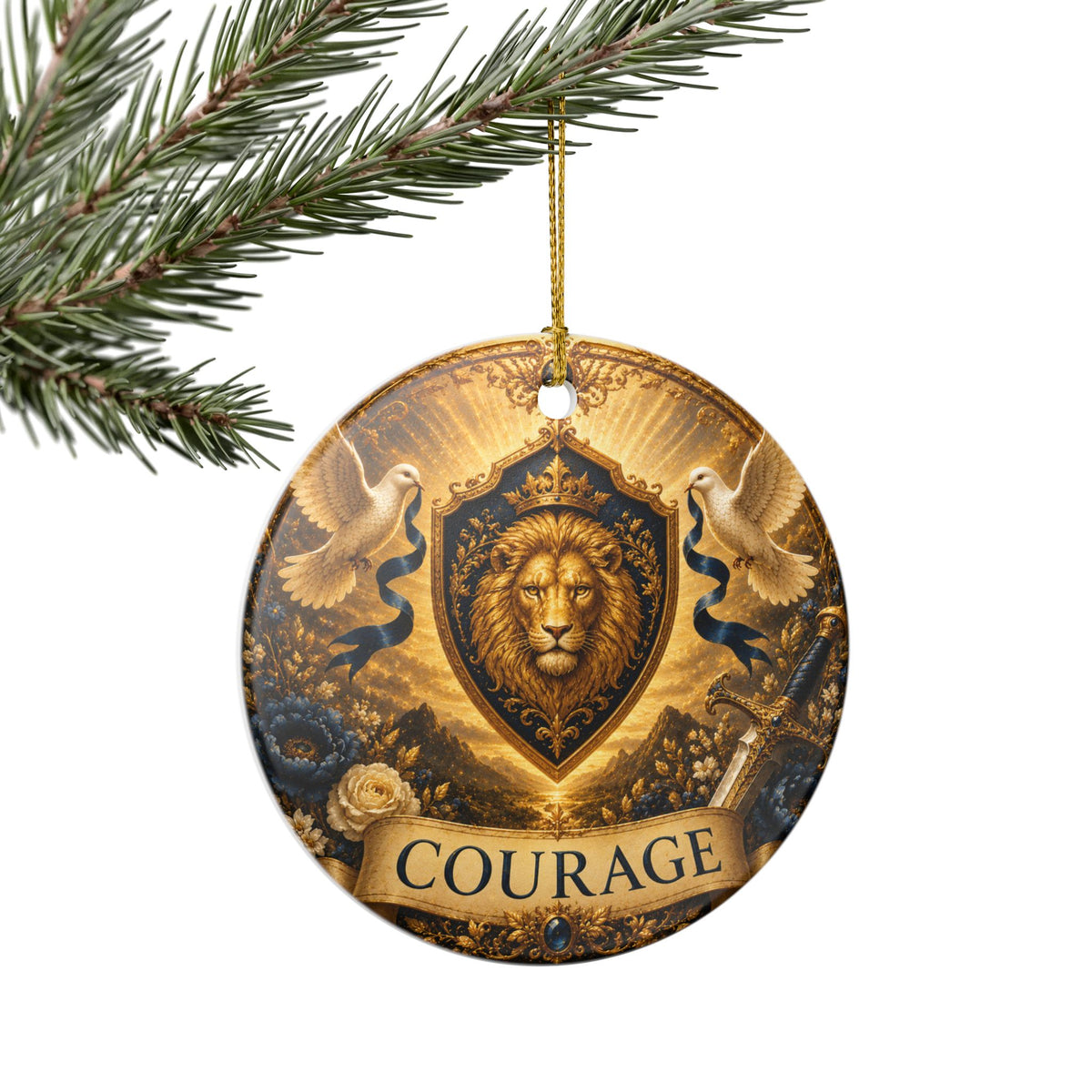 Ceramic Ornament - 'Courage'