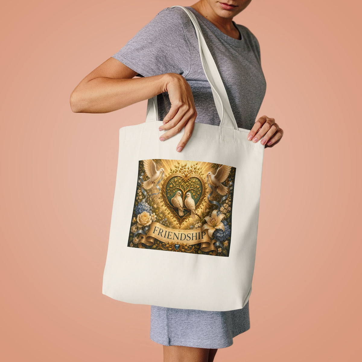 Cotton Tote Bag - 'Friendship'