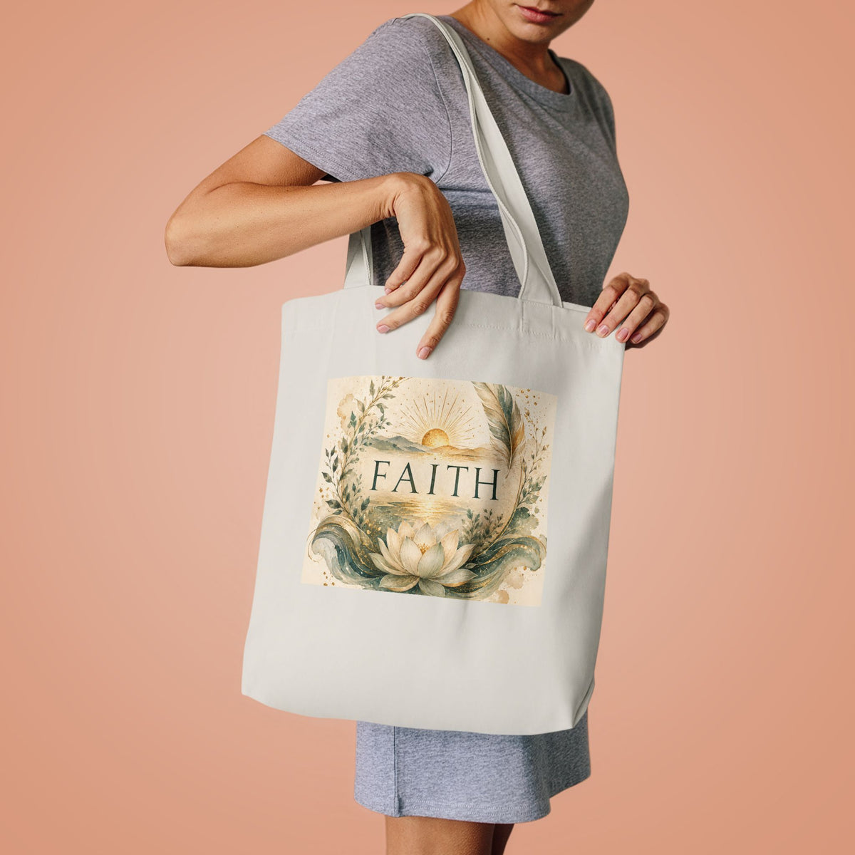 Cotton Tote Bag - 'Faith'