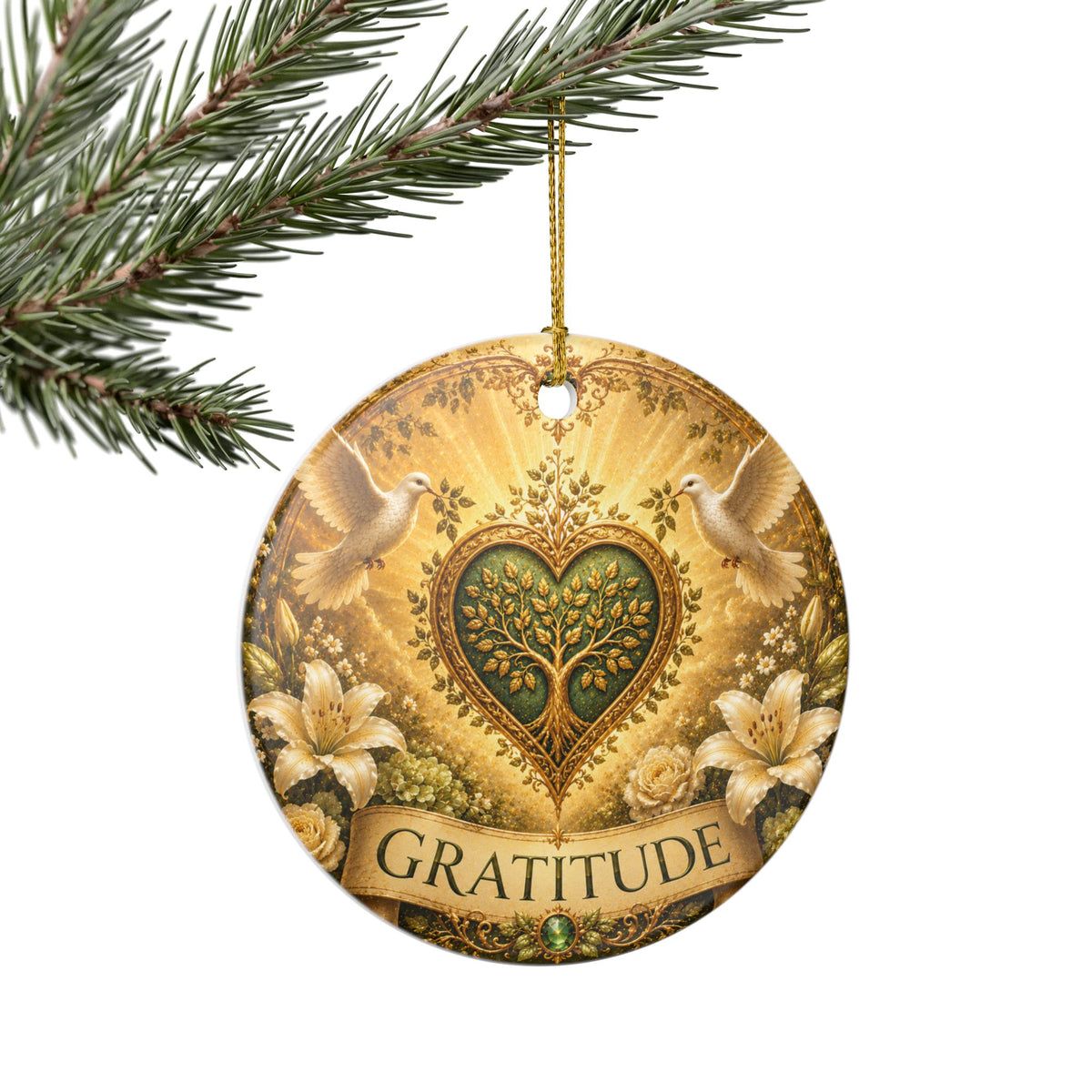 Ceramic Ornament - 'Gratitude'