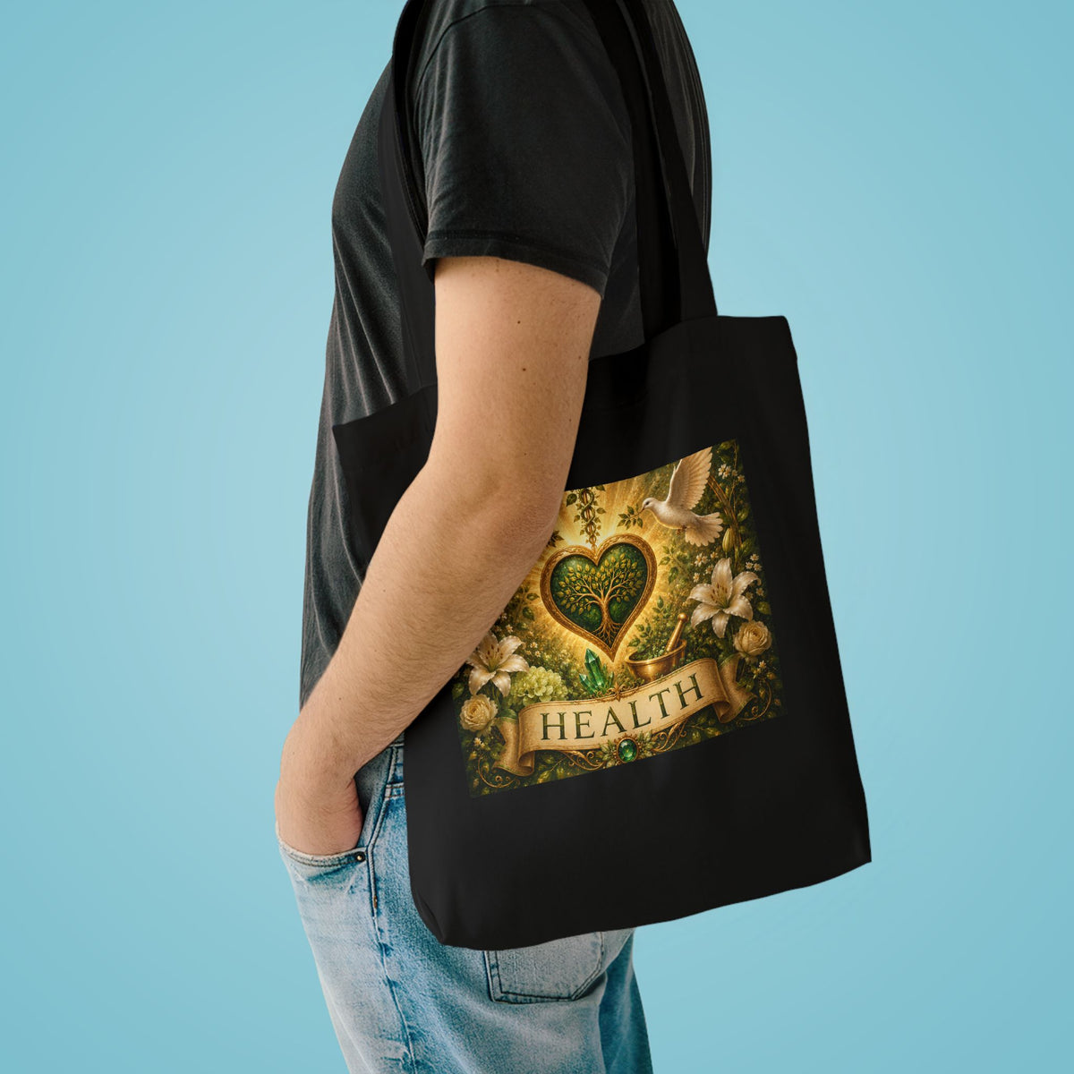 Cotton Tote Bag - 'Health'