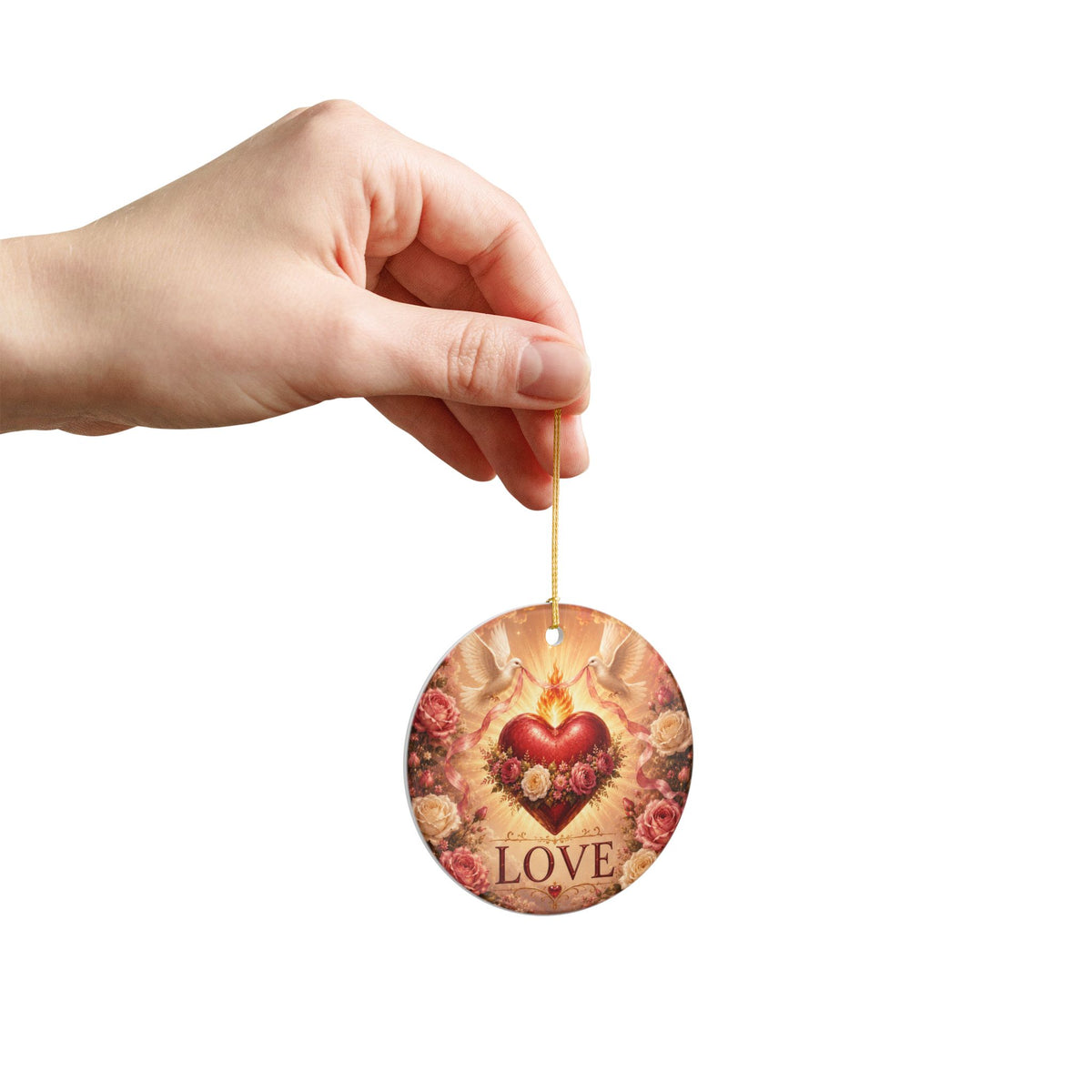 Ceramic Ornament -'Love'