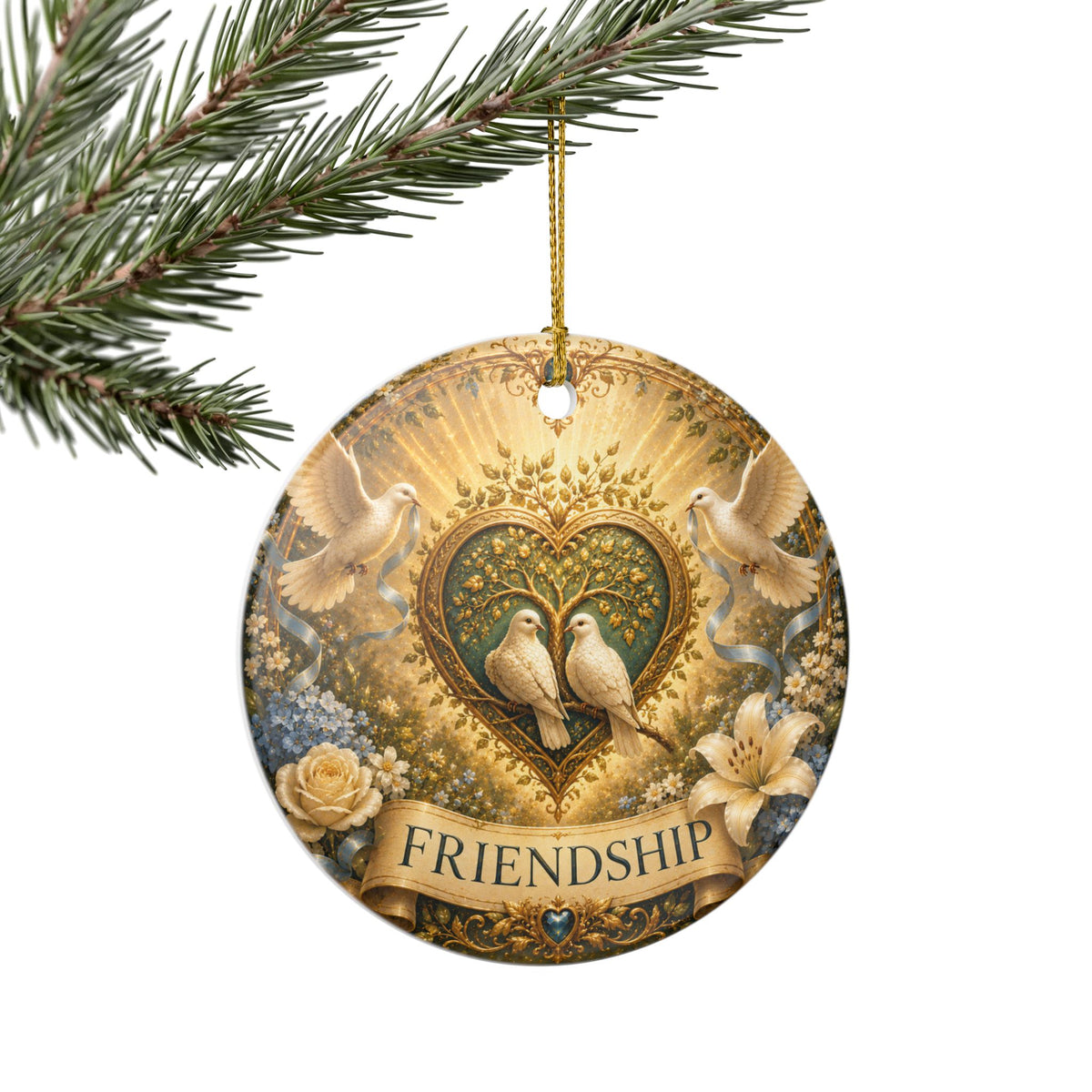 Ceramic Ornament - 'Friendship'