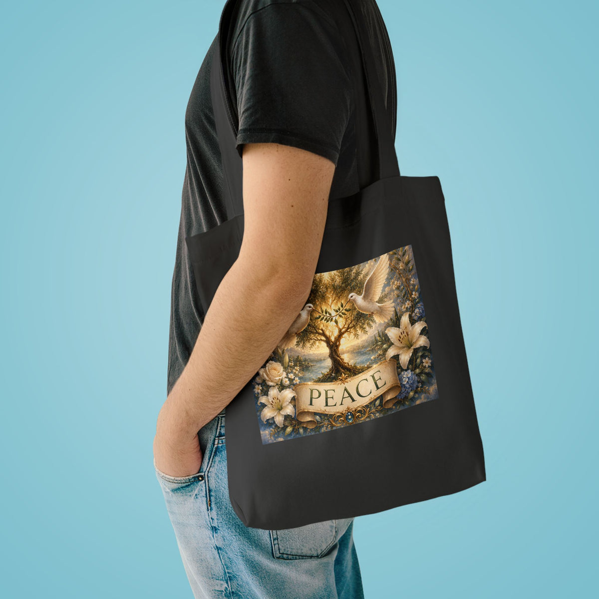 Cotton Tote Bag - 'Peace'