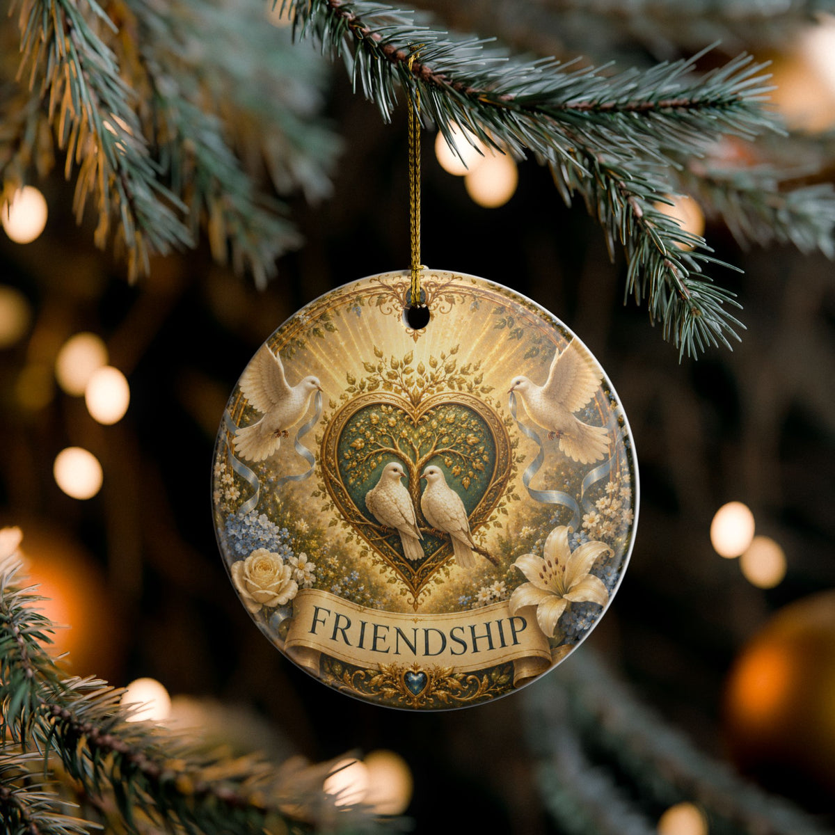 Ceramic Ornament - 'Friendship'