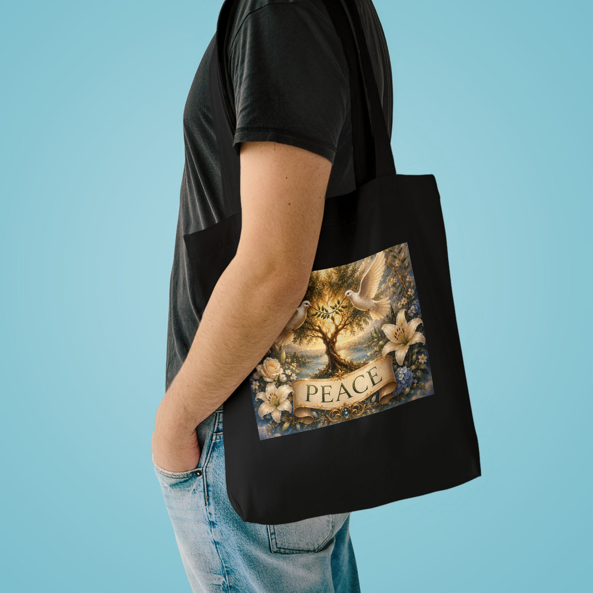 Cotton Tote Bag - 'Peace'