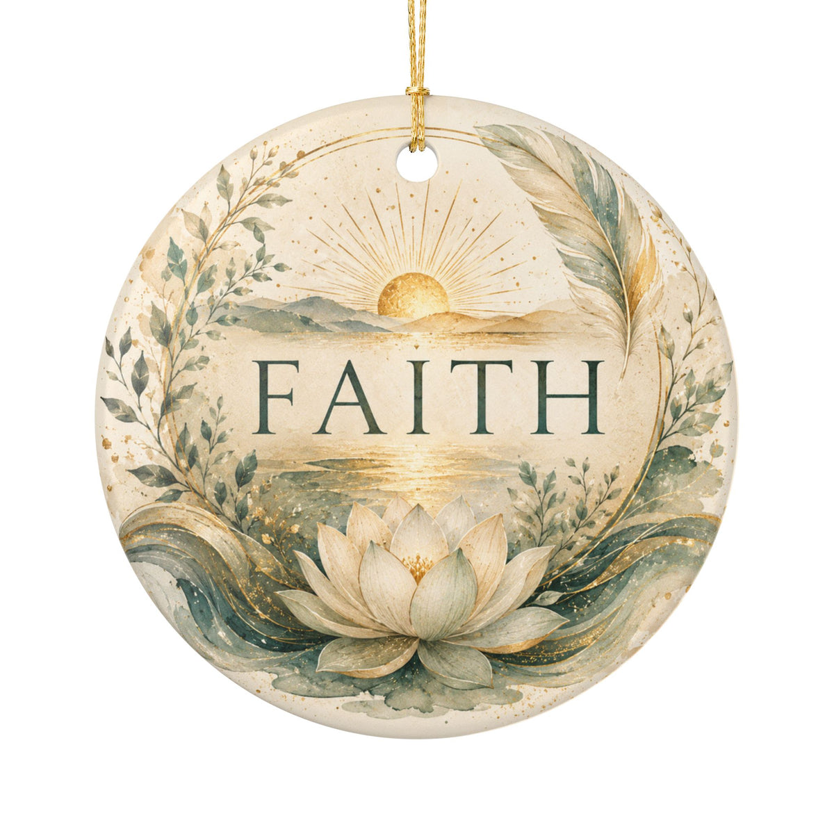Ceramic  Ornament - 'Faith'