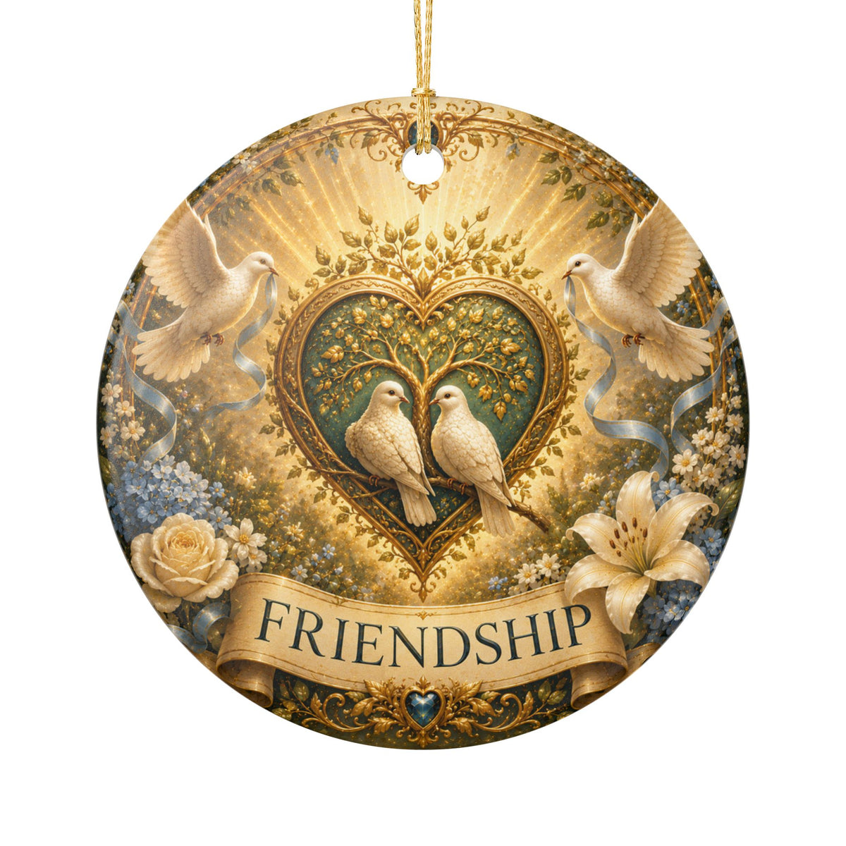 Ceramic Ornament - 'Friendship'