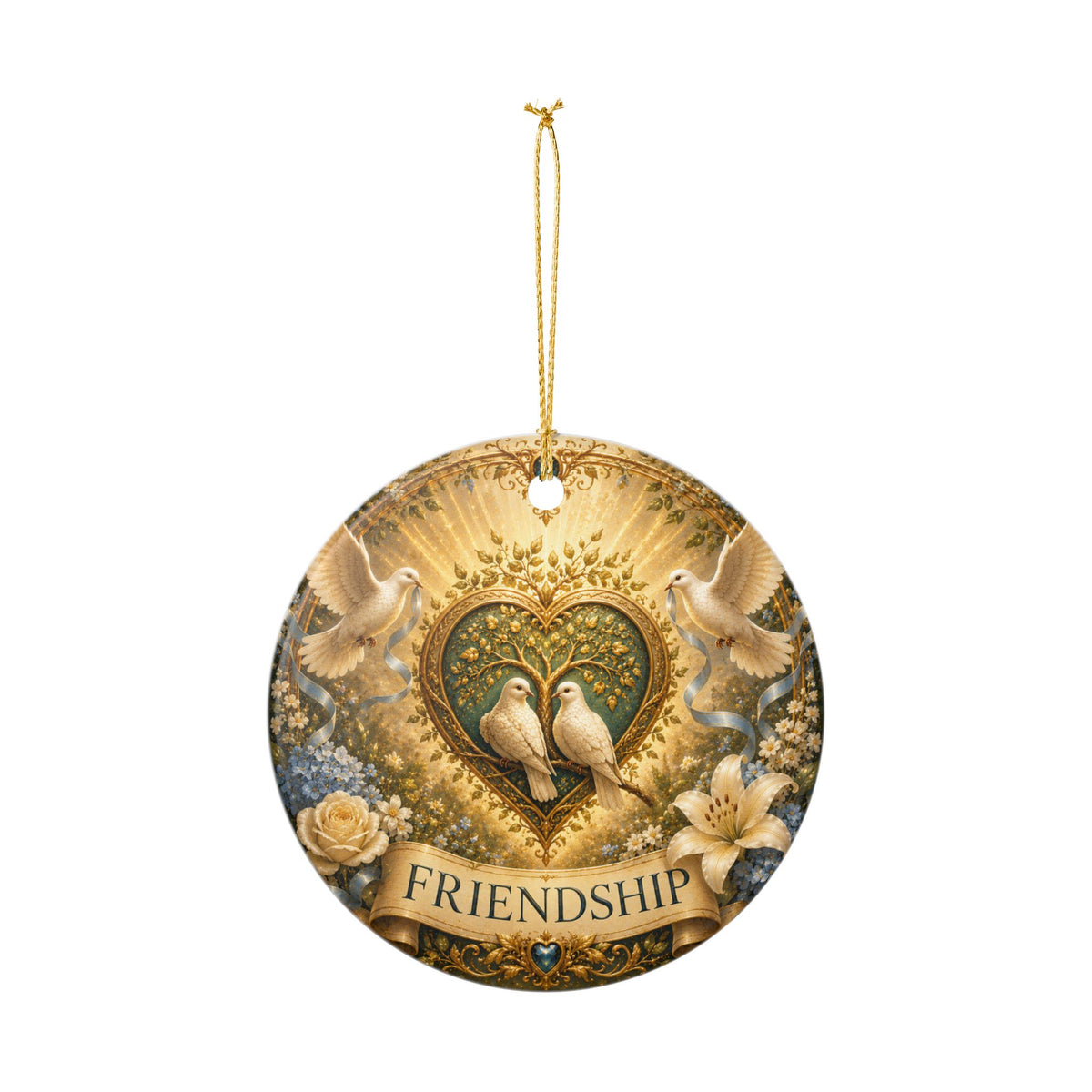 Ceramic Ornament - 'Friendship'