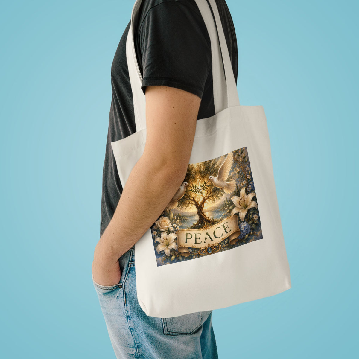 Cotton Tote Bag - 'Peace'