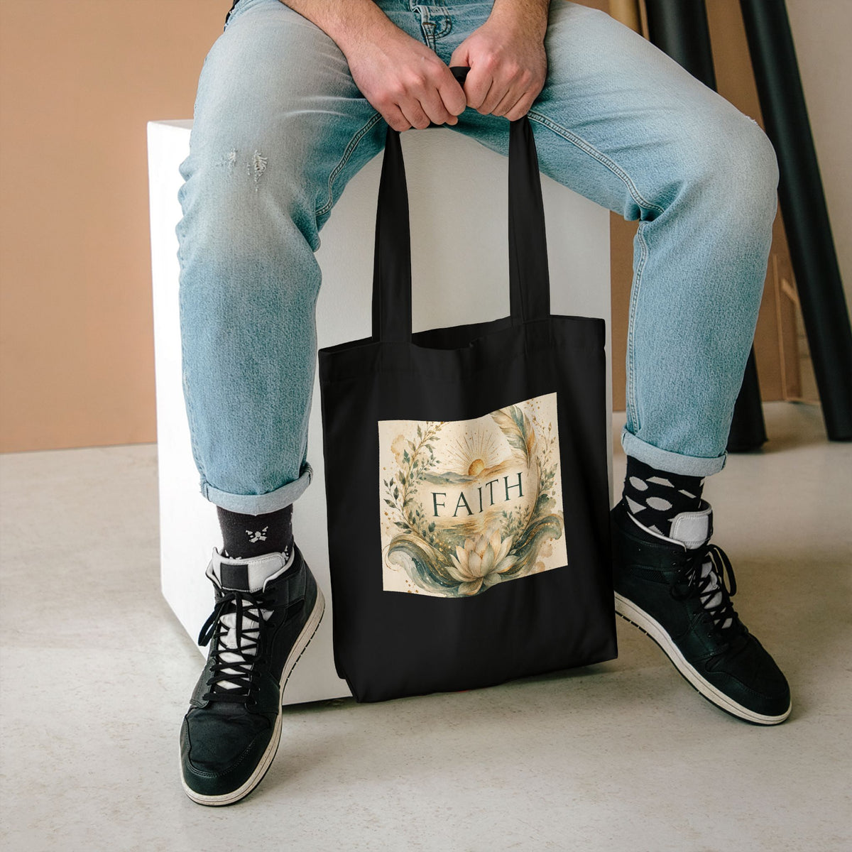 Cotton Tote Bag - 'Faith'
