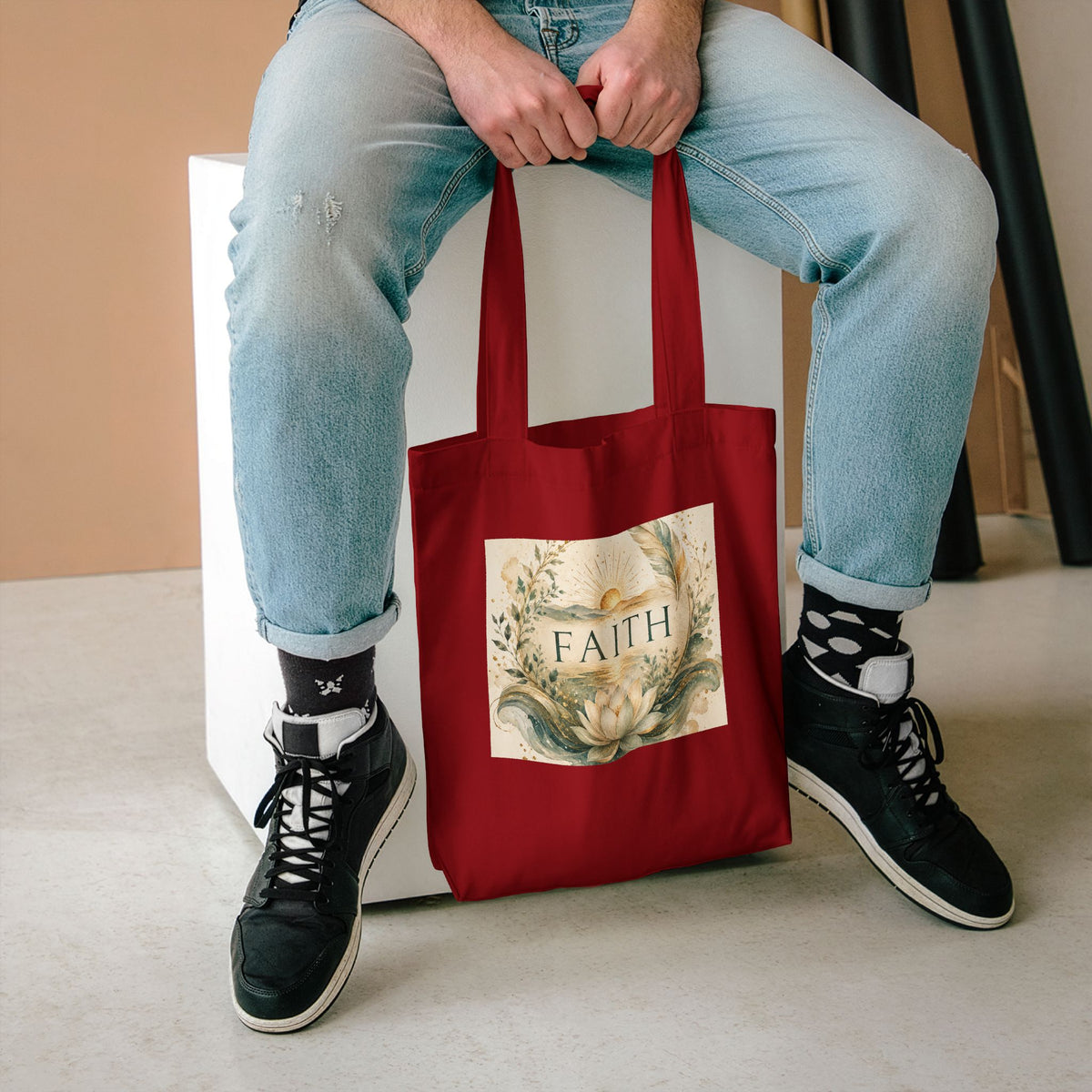 Cotton Tote Bag - 'Faith'